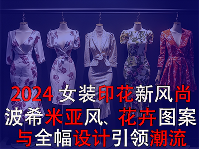 2024女裝印花新風(fēng)尚：波希米亞風(fēng)、花卉圖案與全幅設(shè)計引領(lǐng)潮流