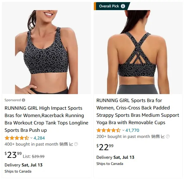 跨境選品，運(yùn)動(dòng)服品類運(yùn)動(dòng)文胸?zé)豳u